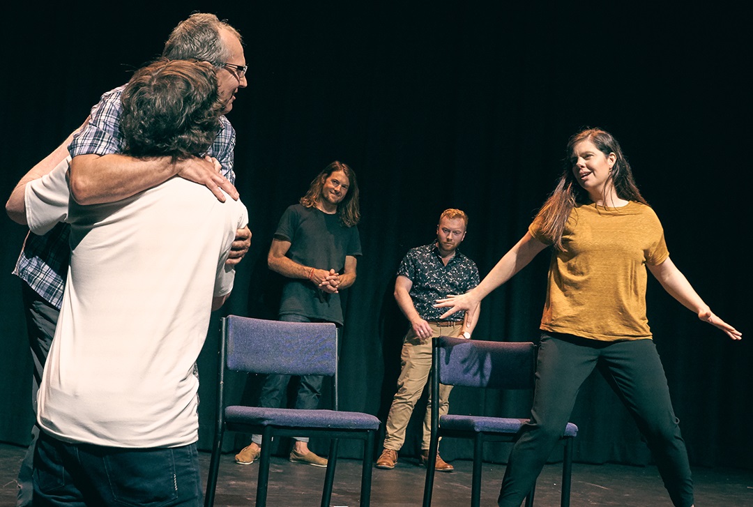 Sketch comedy students